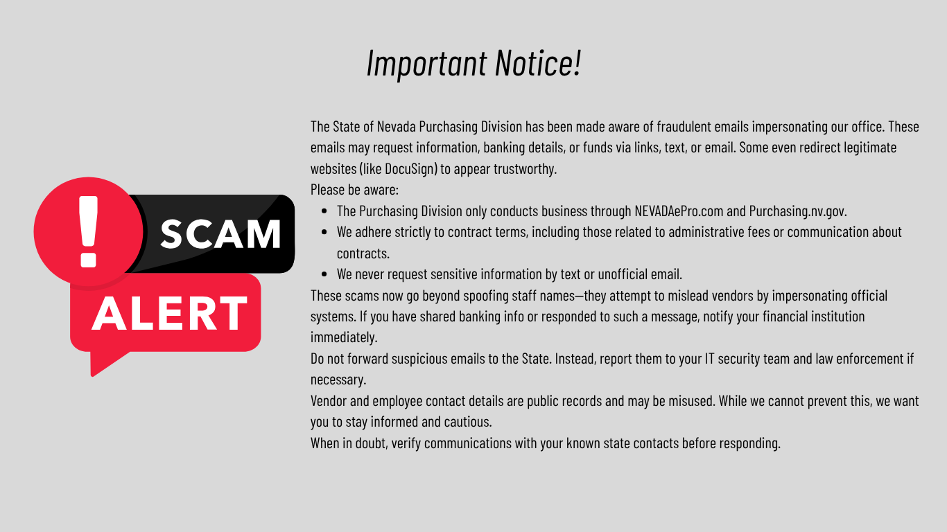 Important SCAM notice